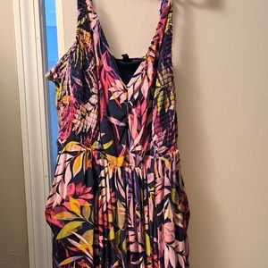 Torrid midi dress with beautiful purple details size 0
